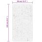 Preview: Teppich IZA Kurzflor Skandinavischer Look Creme 80x150 cm