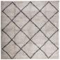 Preview: Shaggy-Teppich Hochflor Modern Beige Anthrazit 240x240 cm