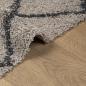 Preview: Shaggy-Teppich Hochflor Modern Beige Anthrazit 240x240 cm