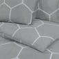 Preview: Bettwäsche-Set Grau 260x220 cm Baumwolle