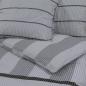 Preview: Bettwäsche-Set Grau 220x240 cm Baumwolle