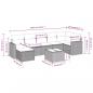 Preview: 8-tlg. Garten-Sofagarnitur mit Kissen Grau Poly Rattan