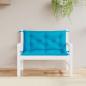 Preview: ARDEBO.de - Gartenbank-Auflagen 2 Stk. Hellblau 100x50x7 cm Oxford-Gewebe