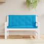 Preview: ARDEBO.de - Gartenbank-Auflagen 2 Stk. Hellblau 120x50x7 cm Oxford-Gewebe
