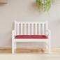 Preview: ARDEBO.de - Gartenbank-Auflage Weinrot 110x50x7 cm Oxford-Gewebe