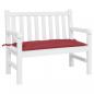 Preview: Gartenbank-Auflage Weinrot 110x50x7 cm Oxford-Gewebe