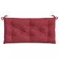 Preview: Gartenbank-Auflage Weinrot 110x50x7 cm Oxford-Gewebe