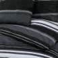 Preview: Bettwäsche-Set Schwarz und Weiß 240x220 cm Baumwolle