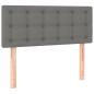 Preview: Boxspringbett mit Matratze Dunkelgrau 120x190 cm Stoff
