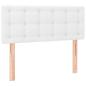 Preview: Boxspringbett mit Matratze Weiß 120x190 cm Kunstleder