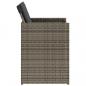 Preview: Gartenstühle mit Kissen 4 Stk. Grau Poly Rattan