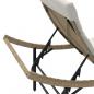 Preview: Sonnenliege mit Kissen Beige 55x199x50 cm Poly Rattan