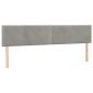Preview: Boxspringbett mit Matratze Hellgrau 120x190 cm Samt