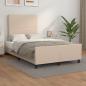 Preview: Bettgestell mit Kopfteil Cappuccino-Braun 120x190 cm Kunstleder