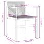 Preview: Gartenstühle 2 Stk. Beige Poly Rattan und Massivholz
