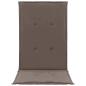 Preview: Gartenstuhlauflagen für Hochlehner 2Stk. Taupe 120x50x3cm Stoff