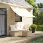 Preview: ARDEBO.de - Markise Einziehbar Creme 200x150 cm Stoff und Stahl