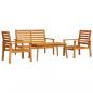 Preview: 4-tlg. Garten-Lounge-Set Massivholz Akazie
