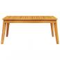 Preview: 4-tlg. Garten-Lounge-Set Massivholz Akazie