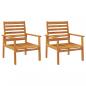 Preview: 4-tlg. Garten-Lounge-Set Massivholz Akazie
