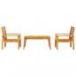 Preview: 3-tlg. Garten-Lounge-Set Massivholz Akazie