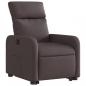 Preview: Relaxsessel mit Aufstehhilfe Dunkelbraun Stoff