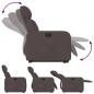 Preview: Relaxsessel mit Aufstehhilfe Dunkelbraun Stoff