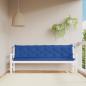 Preview: ARDEBO.de - Gartenbank-Auflagen 2 Stk. Blau 200x50x7 cm Oxford-Gewebe