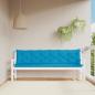 Preview: ARDEBO.de - Gartenbank-Auflagen 2 Stk. Hellblau 200x50x7 cm Oxford-Gewebe