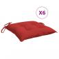 Preview: Palettenkissen 6 Stk. Rot 50x50x7 cm Oxford-Gewebe
