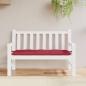 Preview: Gartenbank-Auflage Weinrot 120x50x7 cm Oxford-Gewebe