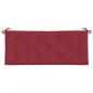 Preview: Gartenbank-Auflage Weinrot 120x50x7 cm Oxford-Gewebe