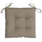 Preview: Stuhlkissen 6 Stk. Taupe 40x40x7 cm Oxford-Gewebe