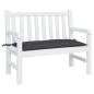Preview: ARDEBO.de - Gartenbank-Auflage Schwarz 100x50x7 cm Oxford-Gewebe