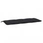 Preview: Gartenbank-Auflage Schwarz 120x50x7 cm Oxford-Gewebe