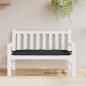 Preview: Gartenbank-Auflage Schwarz 120x50x7 cm Oxford-Gewebe