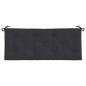 Preview: Gartenbank-Auflage Schwarz 120x50x7 cm Oxford-Gewebe