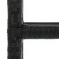 Preview: Barhocker mit Kissen 3 Stk. Schwarz Poly Rattan