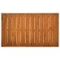 Preview: 3-tlg. Garten-Lounge-Set mit Dunkelgrauen Kissen Massivholz
