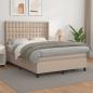Preview: ARDEBO.de - Boxspringbett Matratze Cappuccino-Braun 140x190cm Kunstleder
