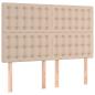 Preview: Boxspringbett Matratze Cappuccino-Braun 140x190cm Kunstleder
