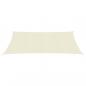 Preview: Sonnensegel 160 g/m² Creme 3,5x5 m HDPE   
