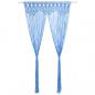 Preview: ARDEBO.de - Makramee Vorhang Blau 140x240 cm Baumwolle