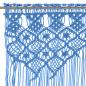 Preview: Makramee Vorhang Blau 140x240 cm Baumwolle