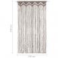 Preview: Makramee Vorhang Taupe 140x240 cm Baumwolle