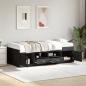 Preview: Tagesbett mit Schubladen Schwarz 75x190 cm Holzwerkstoff