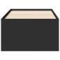 Preview: Tagesbett mit Schubladen Schwarz 75x190 cm Holzwerkstoff