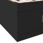 Preview: Tagesbett mit Schubladen Schwarz 75x190 cm Holzwerkstoff