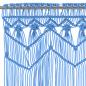Preview: Makramee Vorhang Blau 140x240 cm Baumwolle