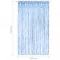 Preview: Makramee Vorhang Blau 140x240 cm Baumwolle